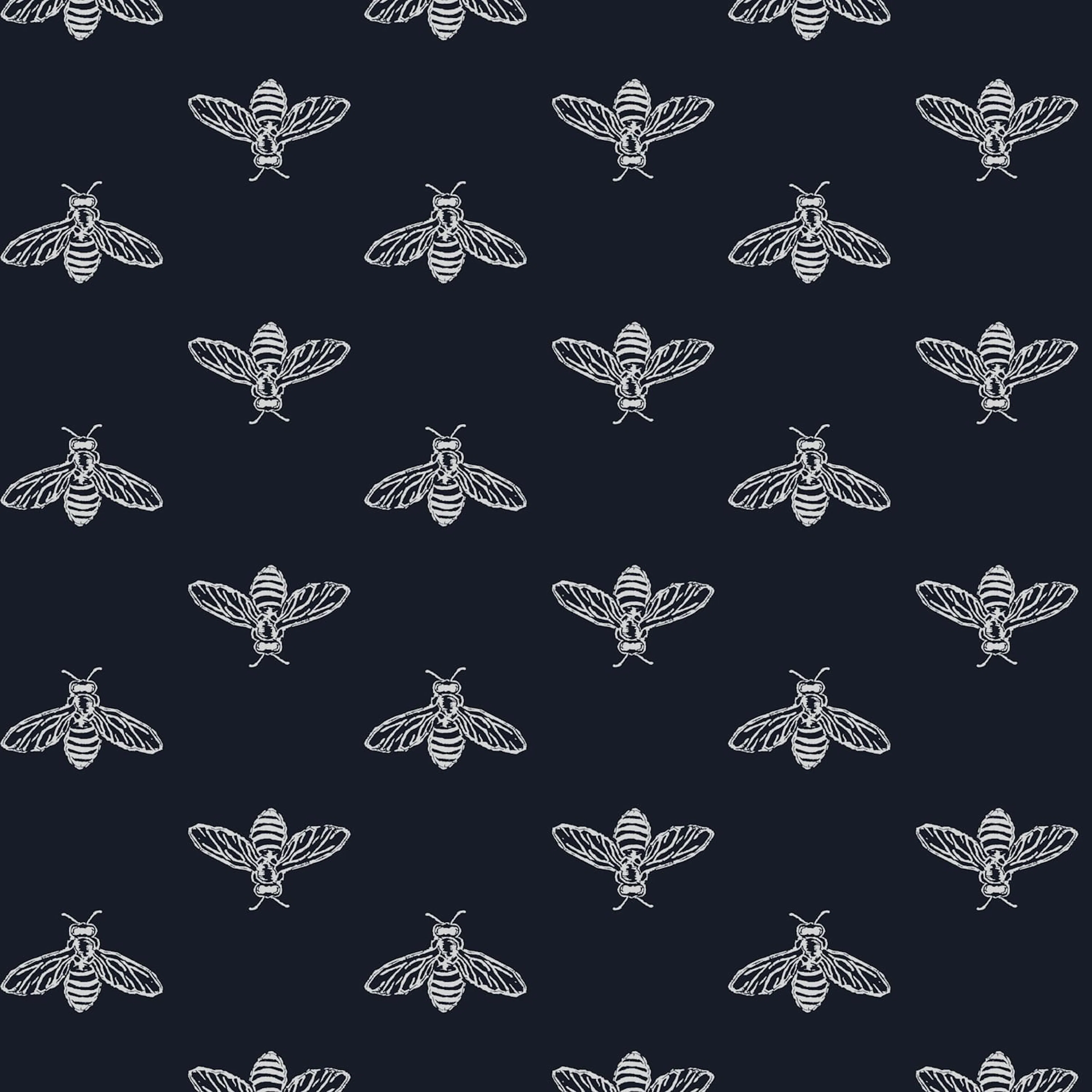 Fototapet Joules Block Print Bee French Navy 10mx52 cm