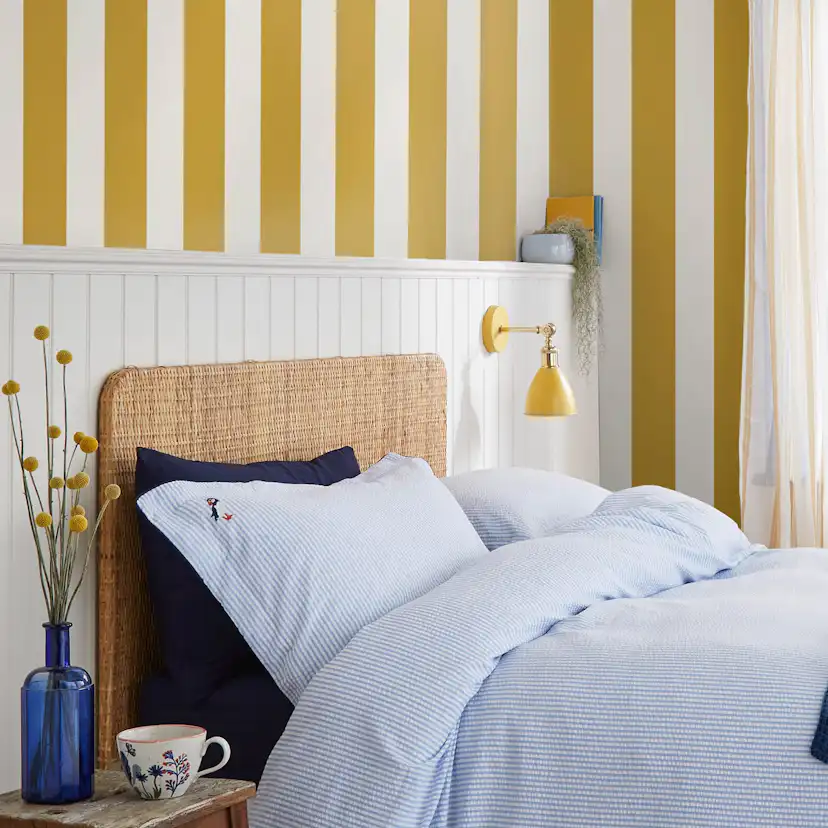 Tapet Joules Harborough Stripe Antique Gold