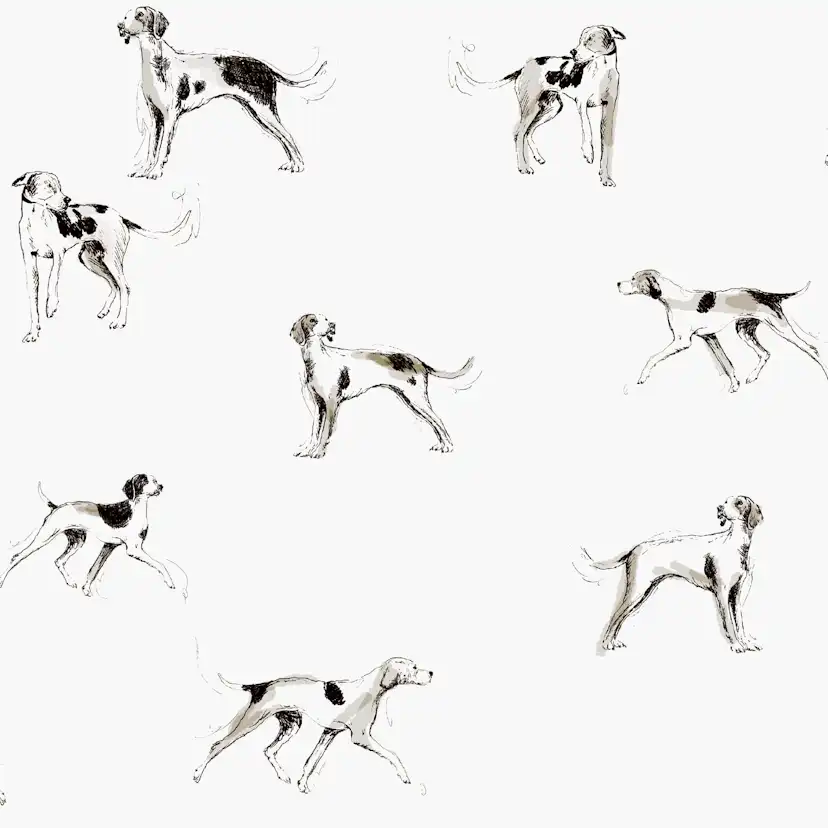 Tapet Joules Sketchy Dogs Crème