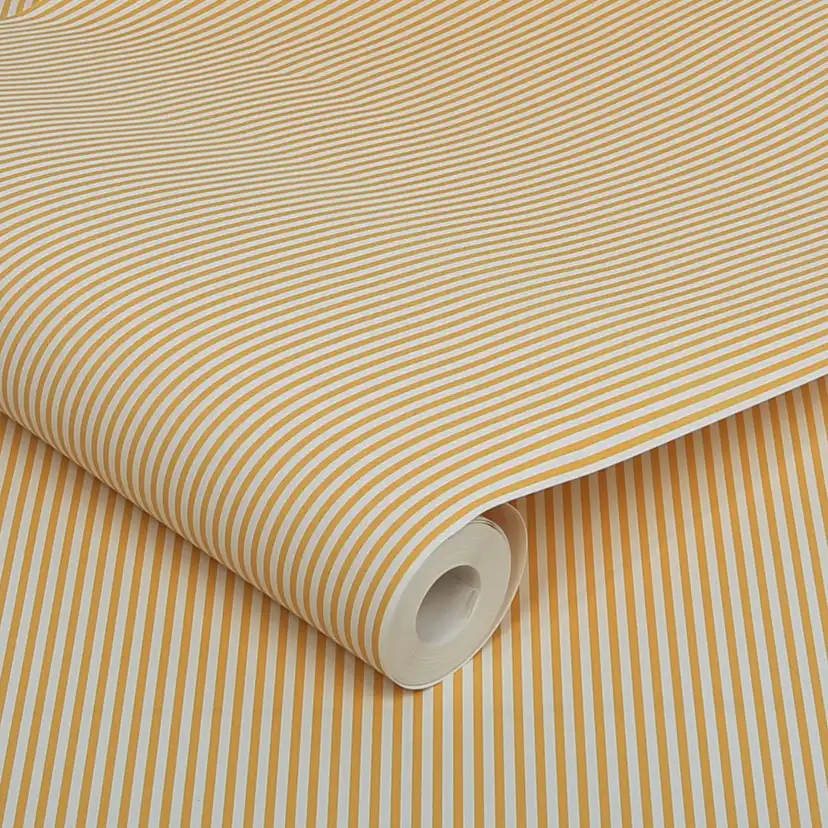 Tapet Joules Country Critters Ticking Stripe Lemon
