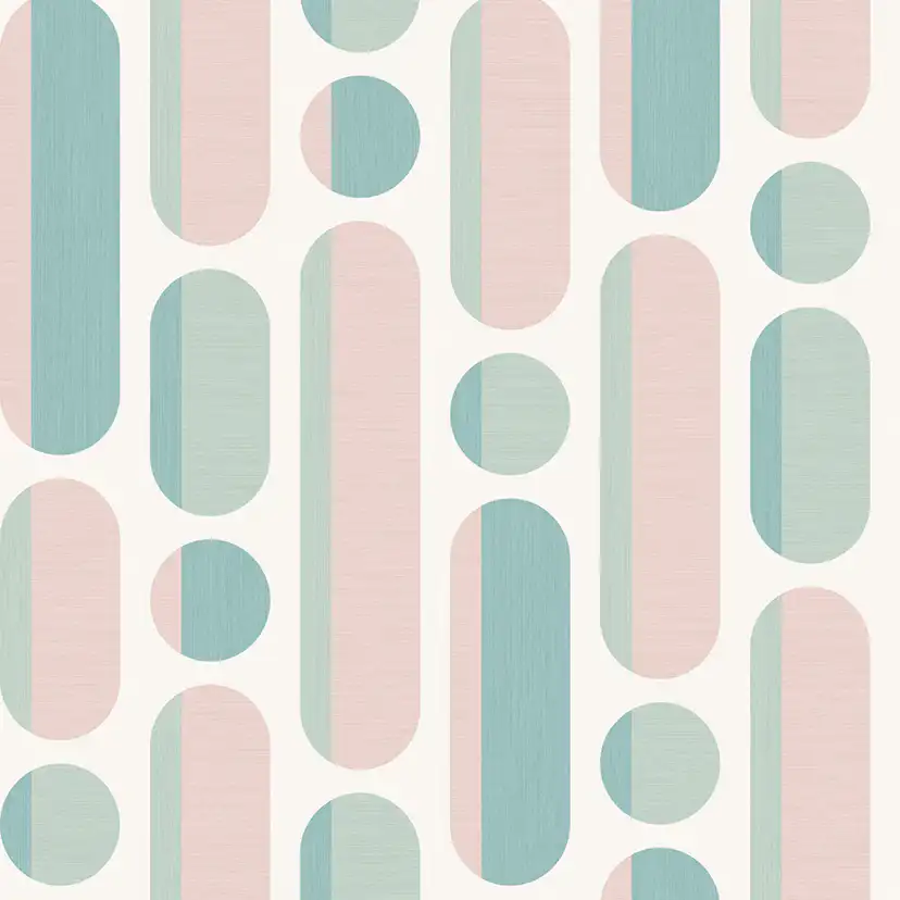 Tapet Envy. Morse Rosa/Grön