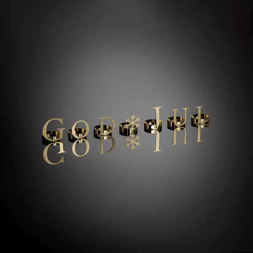 Dekorationsbokstäver Gnosjö Konstsmide God Jul