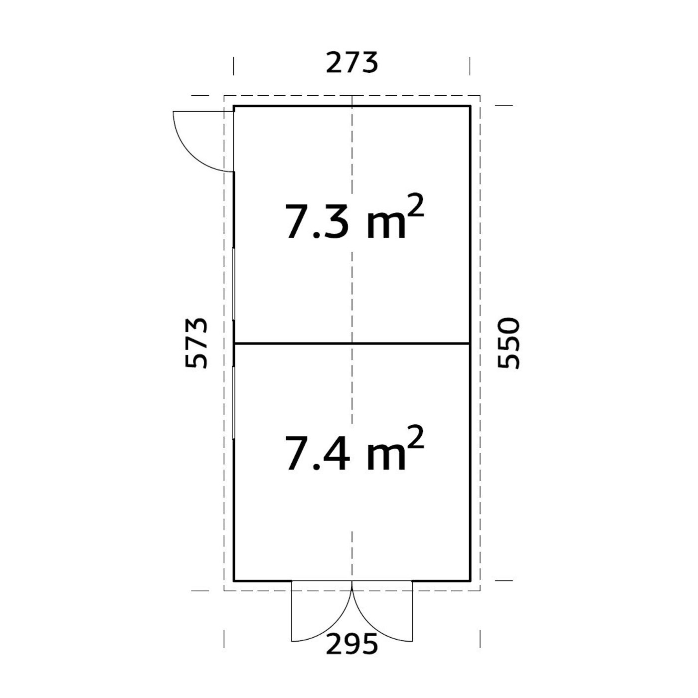 Förråd Palmako Dan 14,2 m2