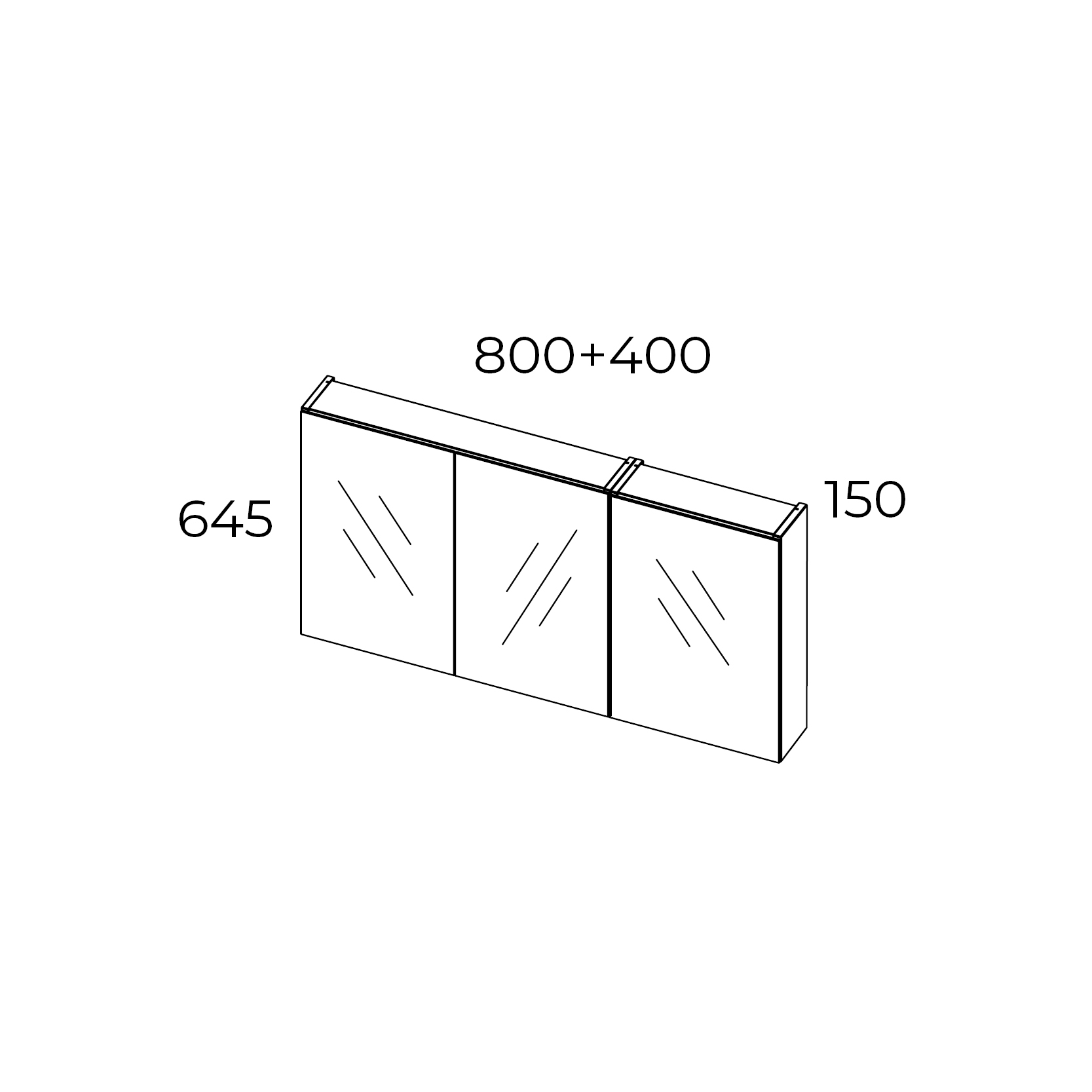 Spegelskåp Swebad Hemavan utan Belysning