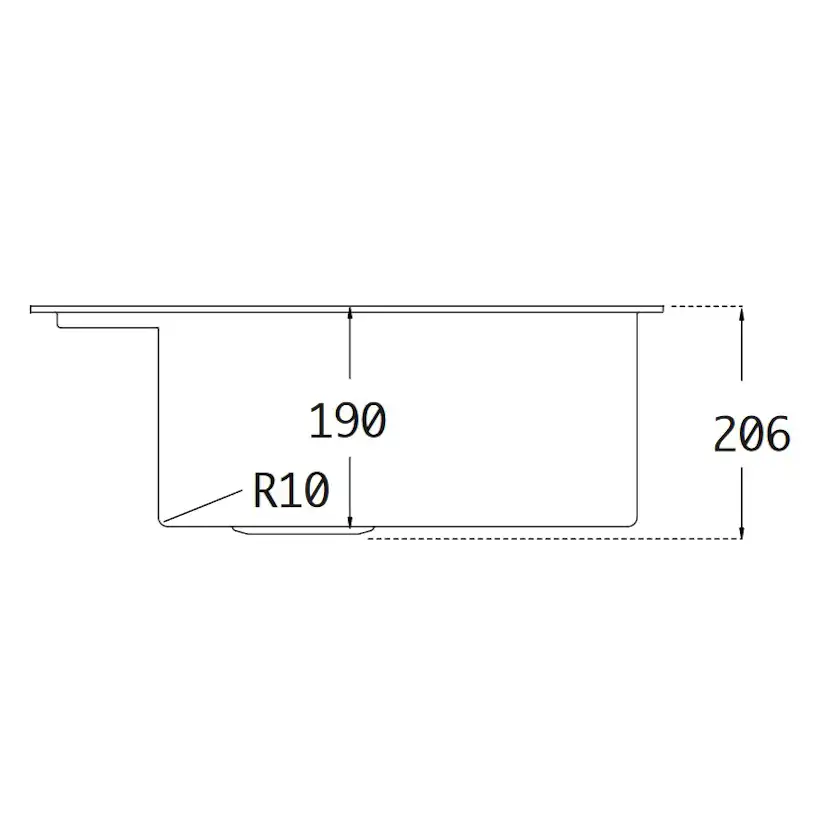 Diskho Lavabo Jupiter 60 Mattsvart