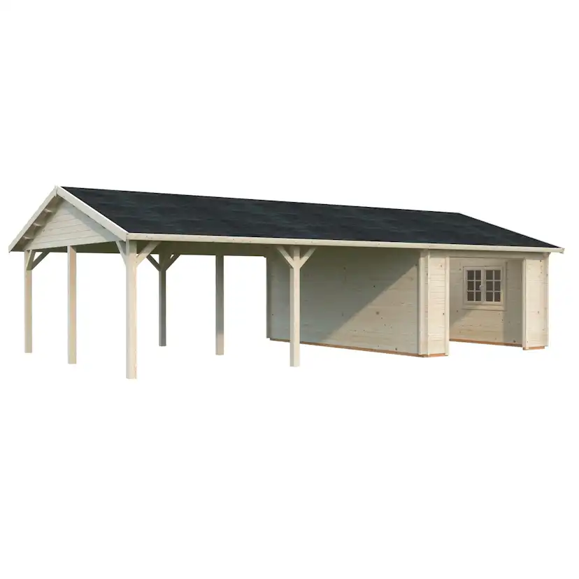 Garage Palmako Roger med Carport 53,1 m2