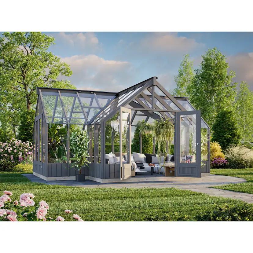 Växthus Palmako Emilia 19,9 m² (inv. 19,1 m²)
