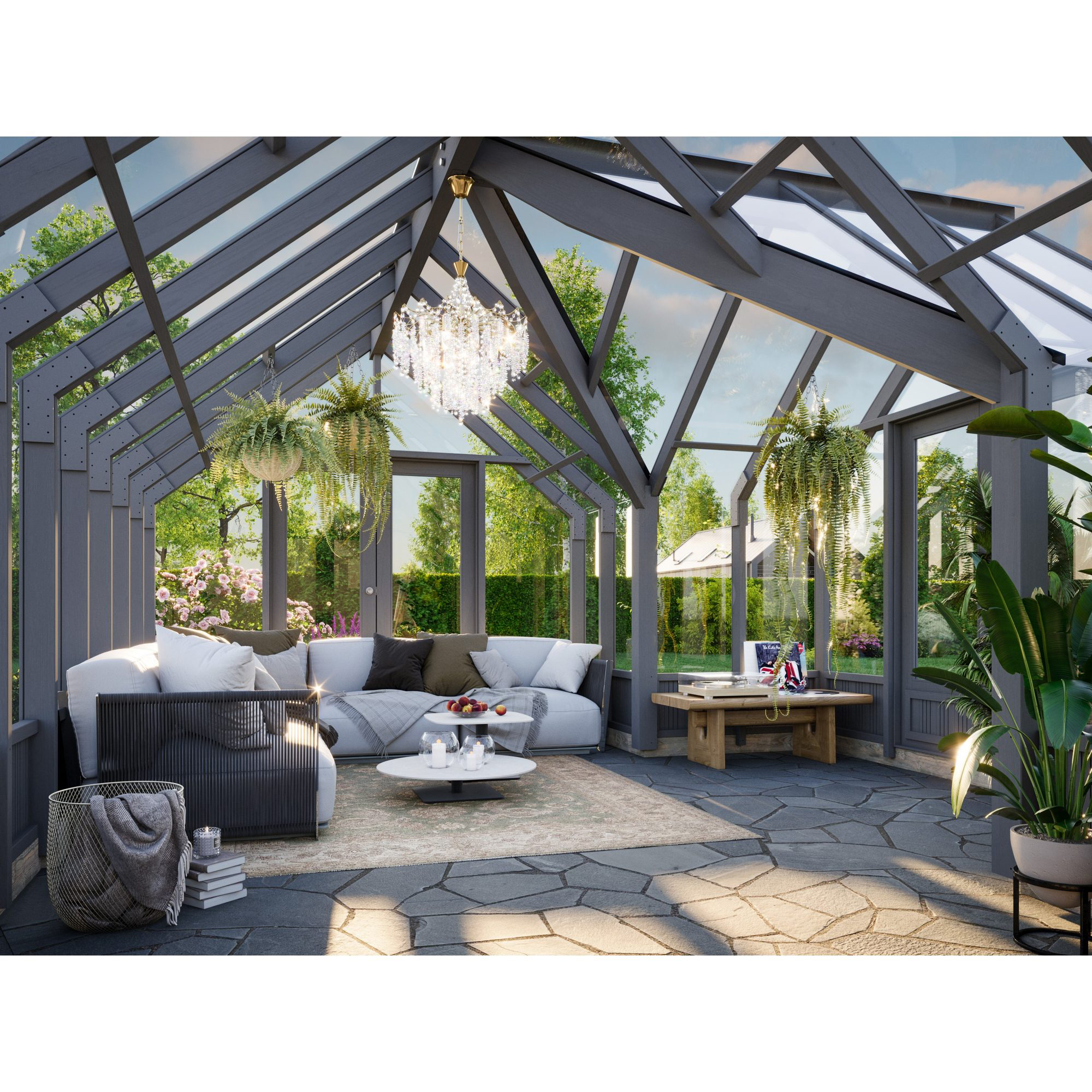 Växthus Palmako Emilia 19,9 m² (inv. 19,1 m²)