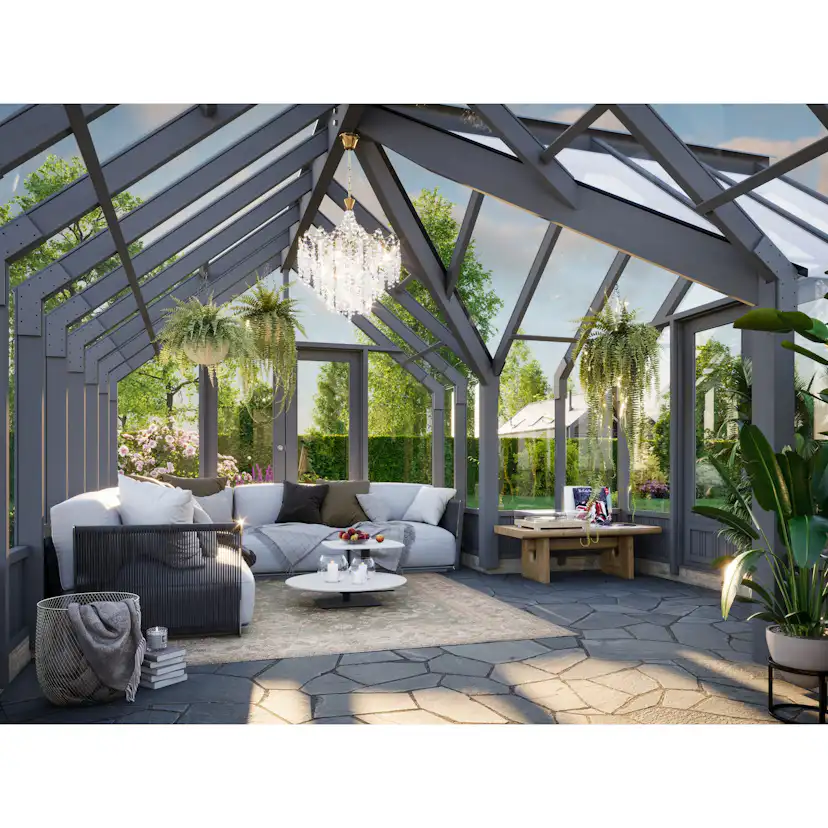 Växthus Palmako Emilia 19,9 m² (inv. 19,1 m²)