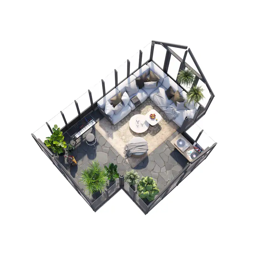 Växthus Palmako Emilia 19,9 m² (inv. 19,1 m²)