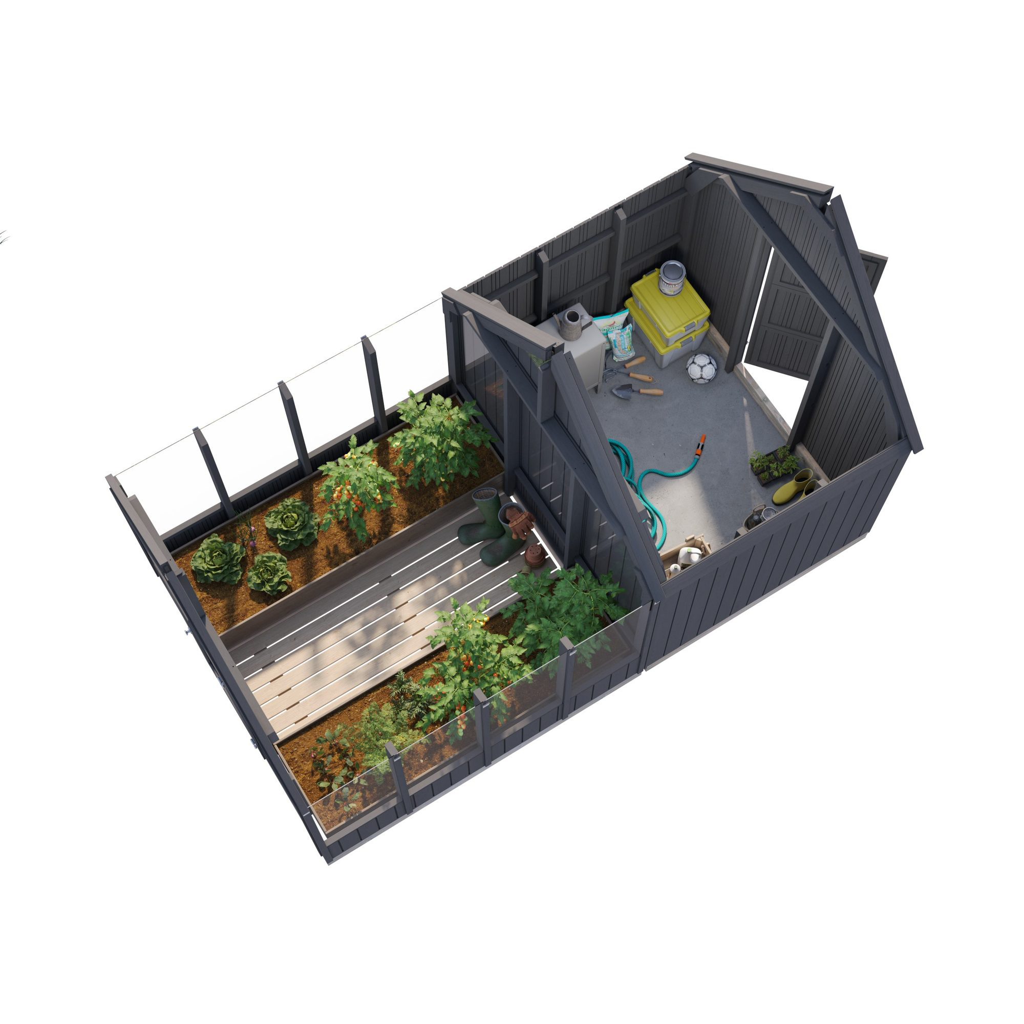 Förråd Palmako Emilia 4,4 m² (inv 4,0 m²)