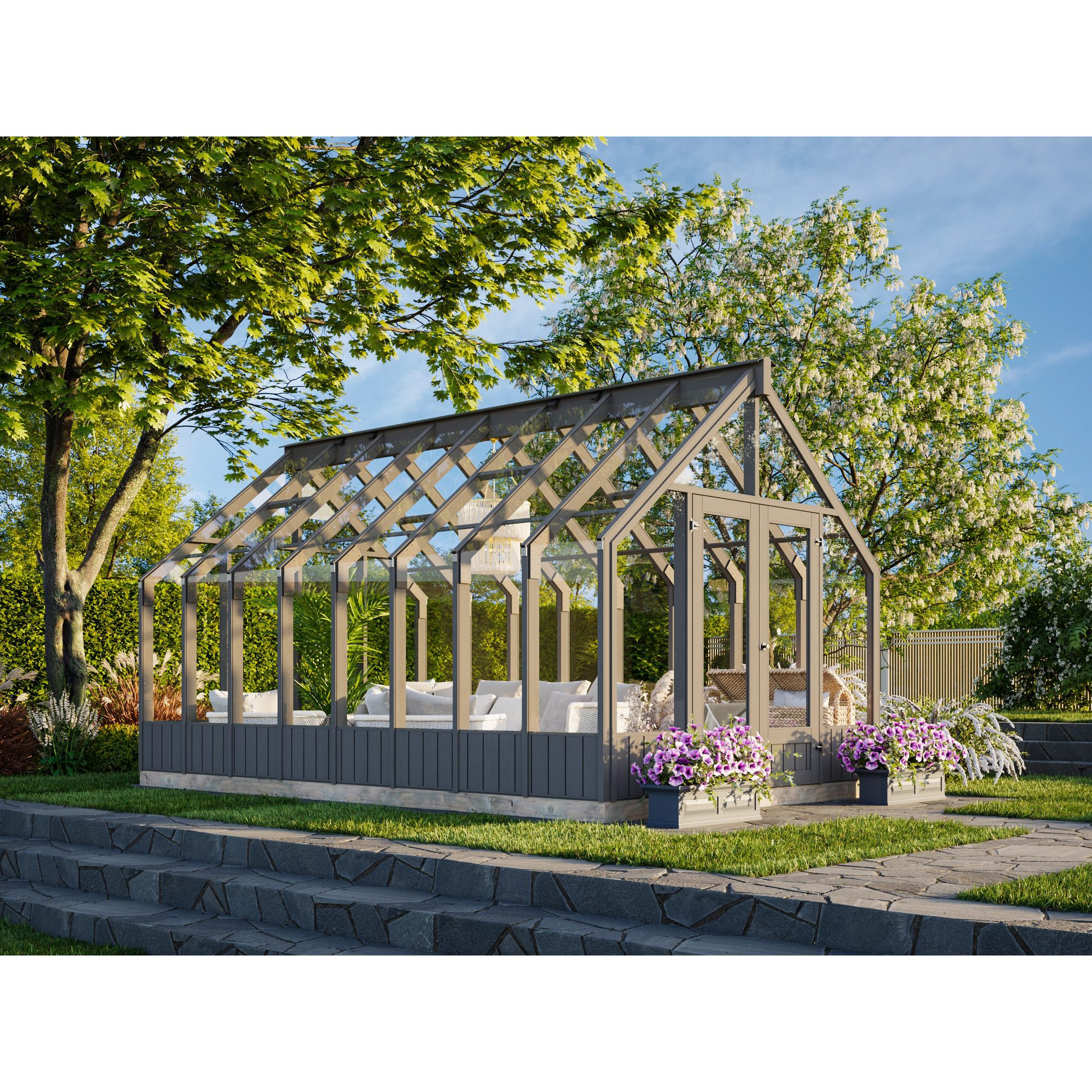 Växthus Palmako Emilia 14,5 m² (inv. 13,8 m²)