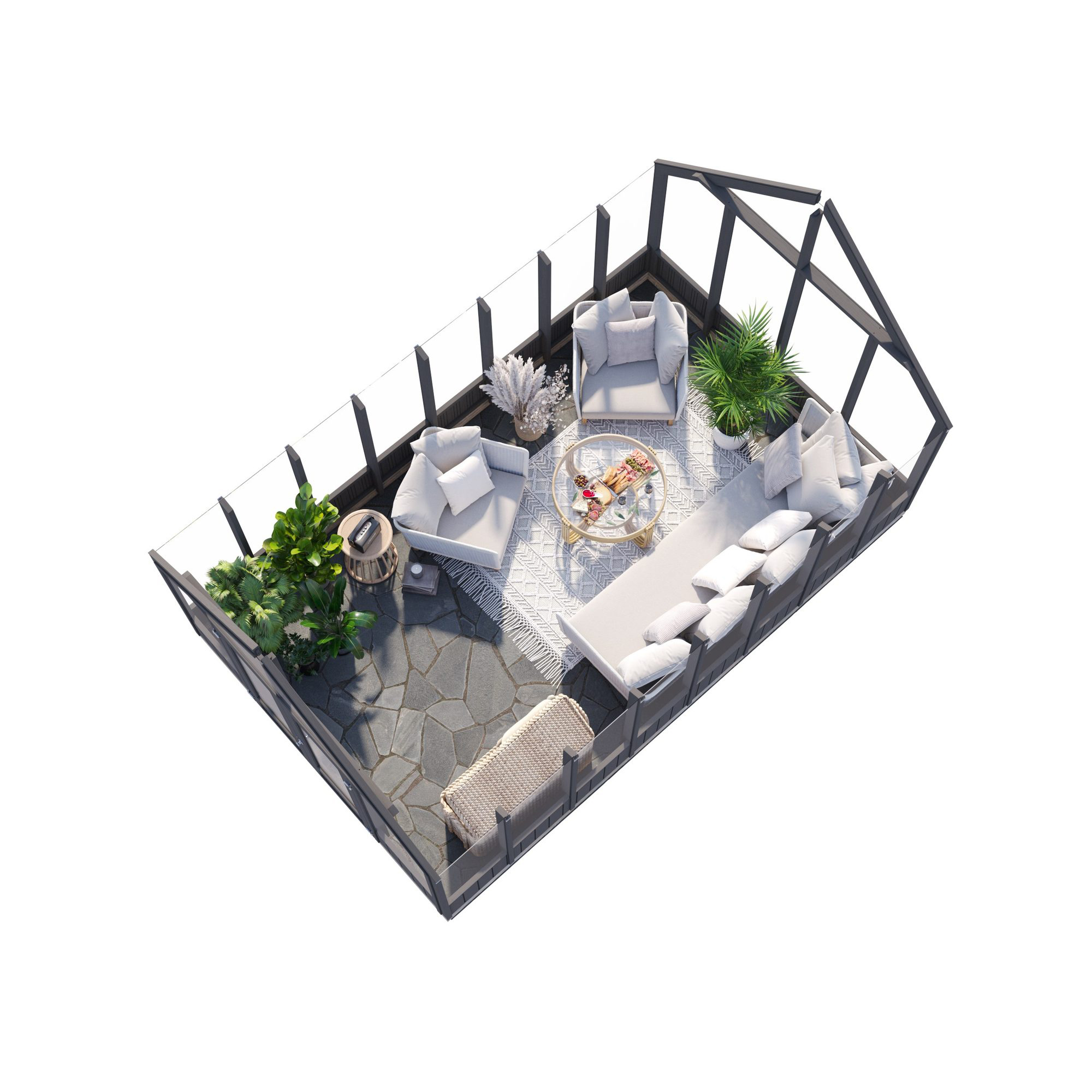 Växthus Palmako Emilia 14,5 m² (inv. 13,8 m²)