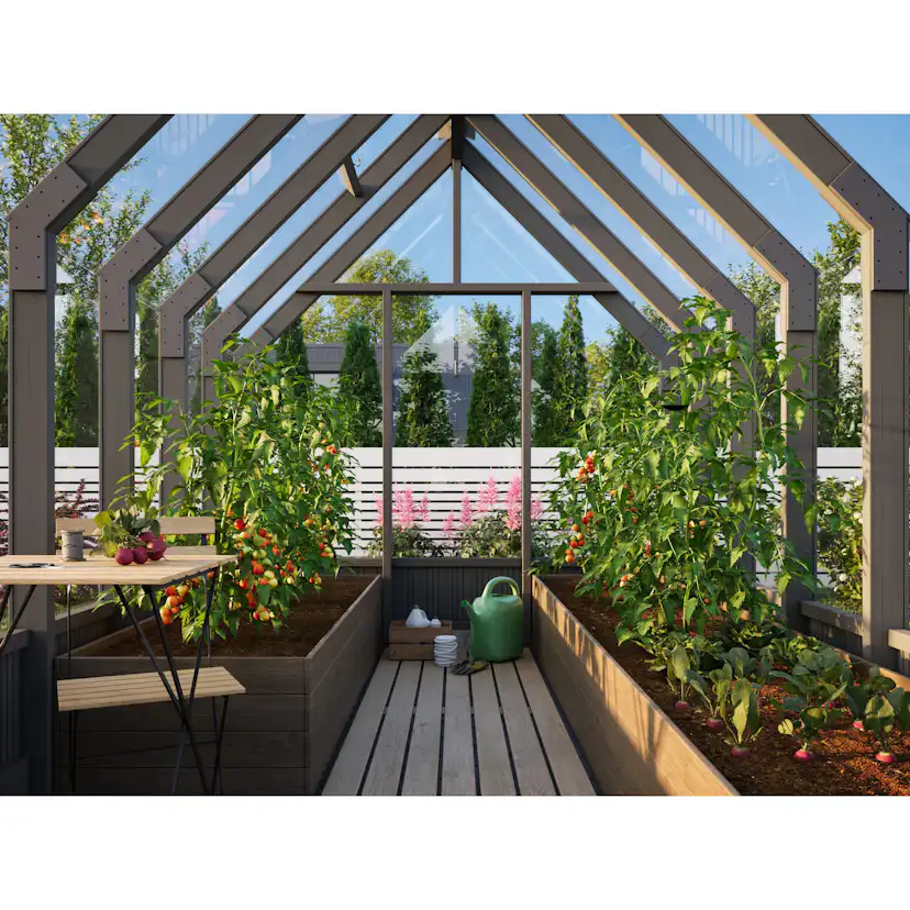 Växthus Palmako Emilia 5,8 m² (inv. 5,4 m²)