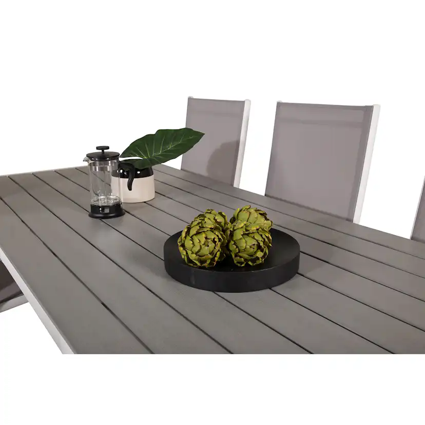 Trädgårdsgrupp Comfort Garden Buitepos Matgrupp Utomhus inkl 6 Positionsstolar