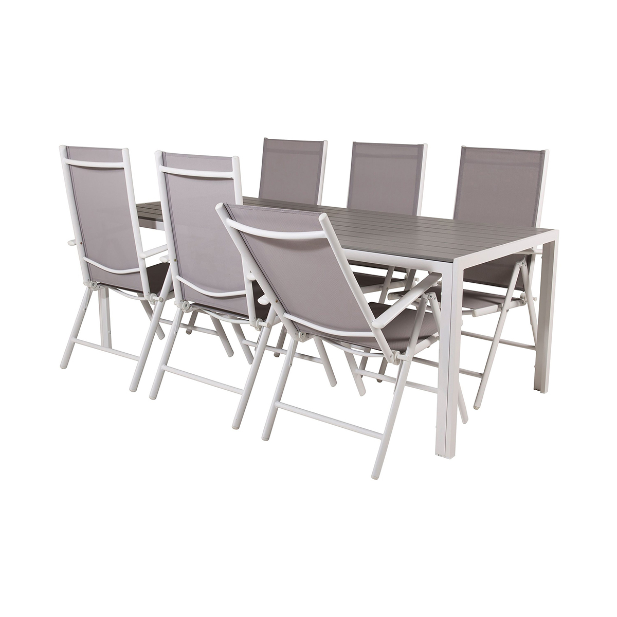 Trädgårdsgrupp Comfort Garden Buitepos Matgrupp Utomhus inkl 6 Positionsstolar