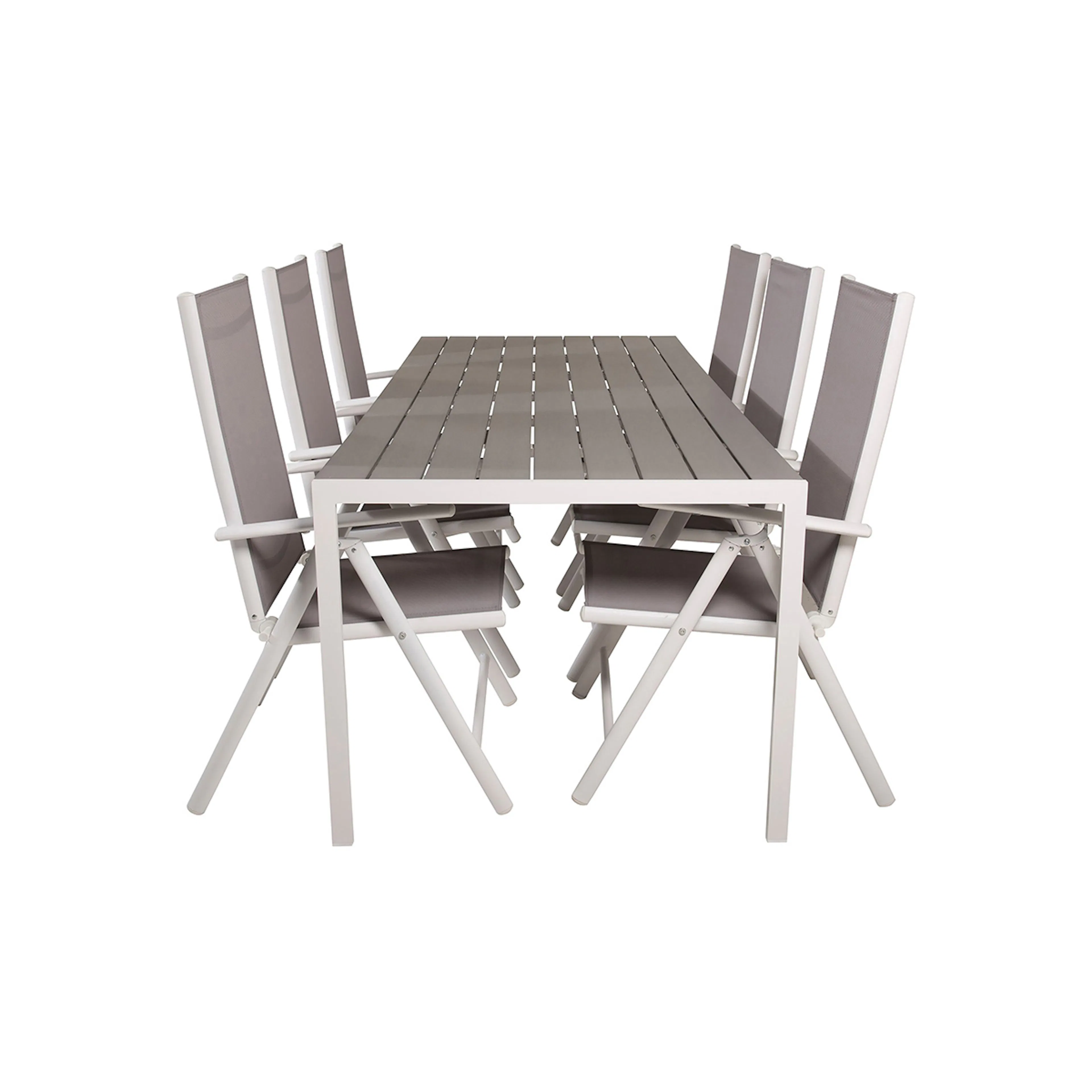 Trädgårdsgrupp Comfort Garden Buitepos Matgrupp Utomhus inkl 6 Positionsstolar