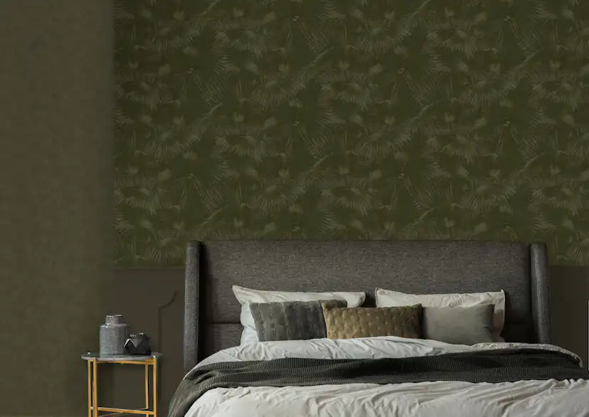 Tapet LOOKS by Wolfgang Joop Looks Enfärgad Grön 121010