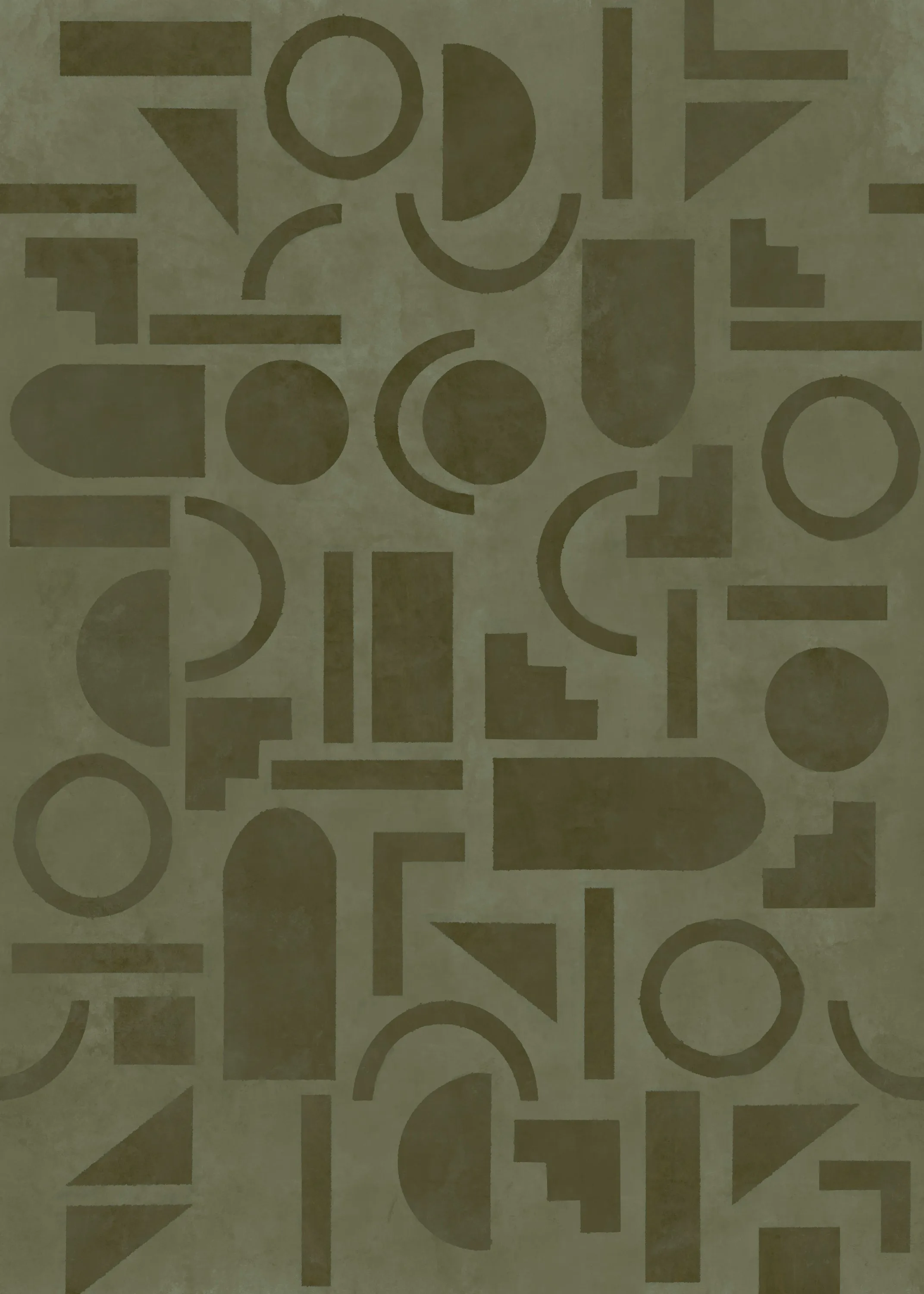 Fototapet LOOKS by Wolfgang Joop Looks Geometrisk Grön 121030