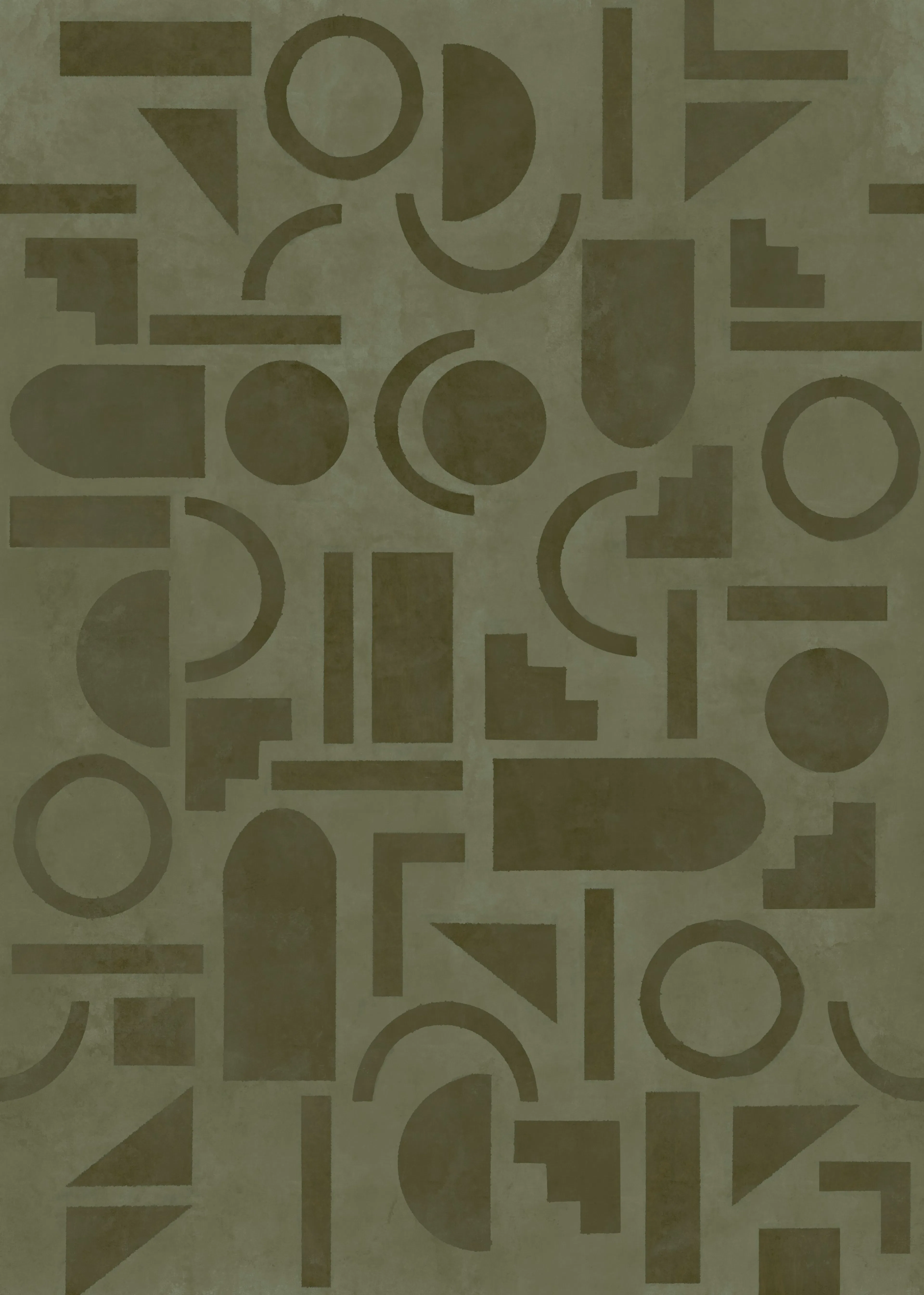 Fototapet LOOKS by Wolfgang Joop Looks Geometrisk Grön 121030