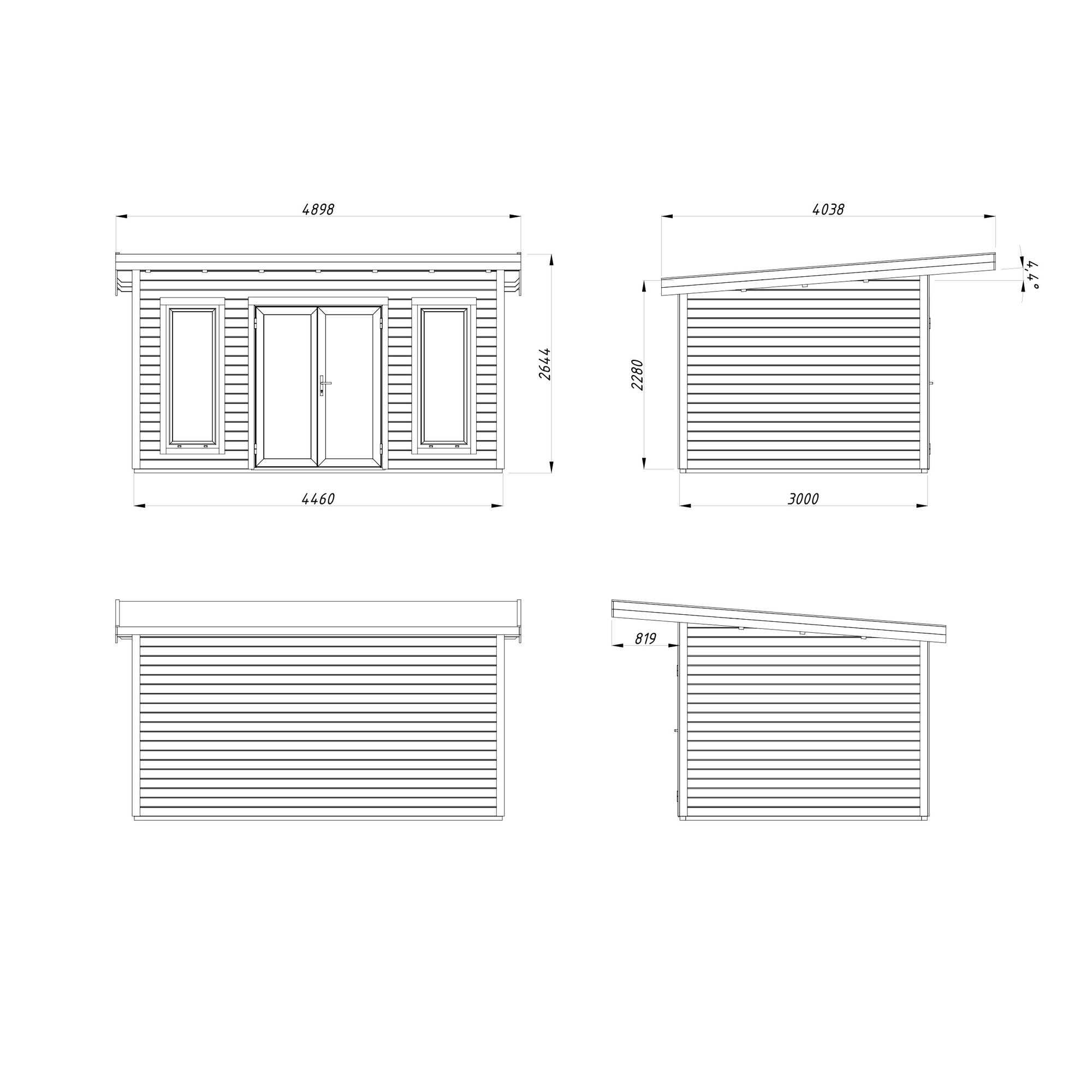 Stuga Palmako Aurelia 13,4 m² (inv. 12,7 m²)