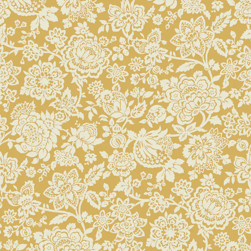 Tapet Laura Ashley Trailing Laurissa Pale Ochre Gul 121072