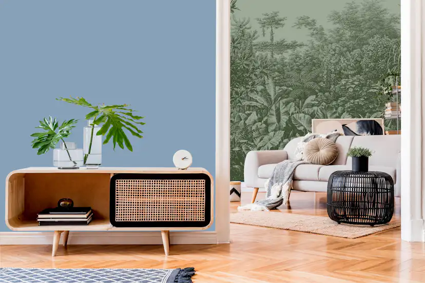 Tapet Laura Ashley Sweet Alyssum Pale Seaspray Blå 121078