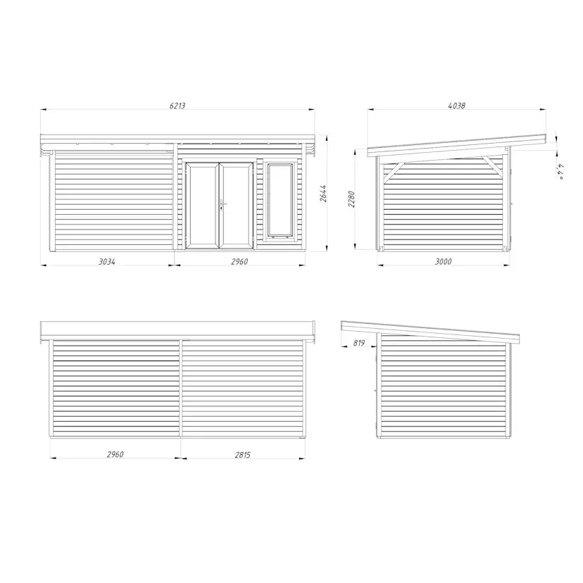 Stuga Palmako Aurelia 17,2 m² (inv. 16,3 m²)