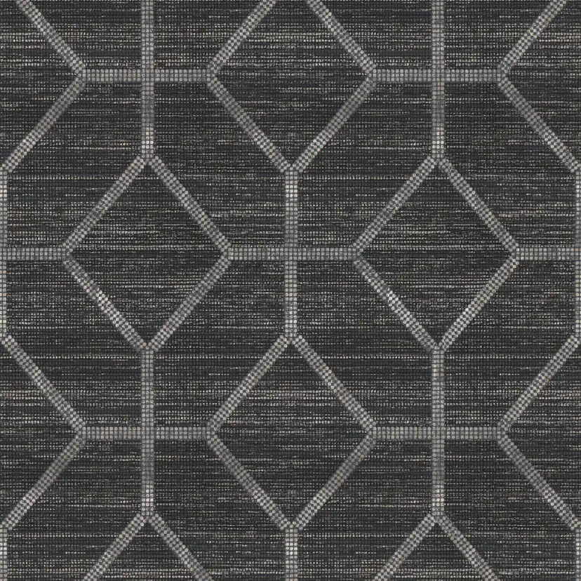 Tapet Sublime Geometrisk Texture Svart 121145
