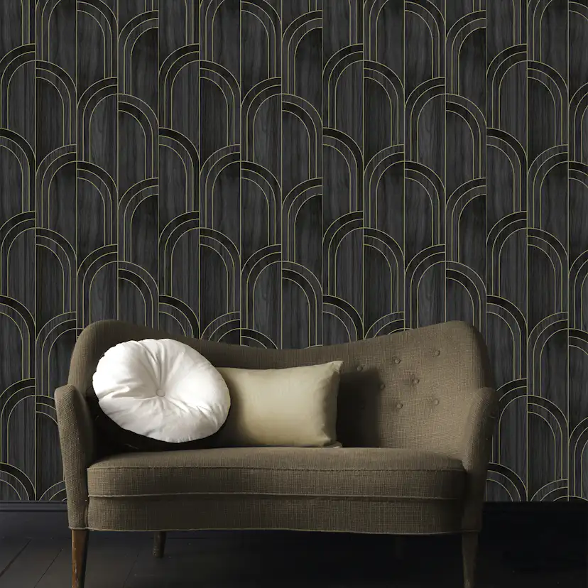 Tapet Sublime Modella Trä Svart 121153