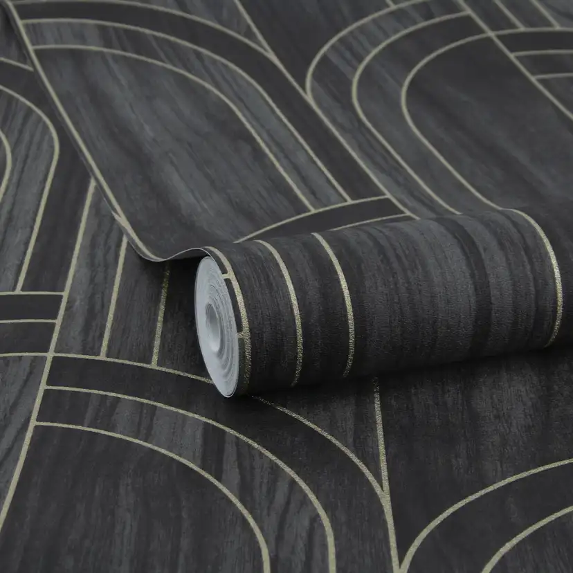 Tapet Sublime Modella Trä Svart 121153