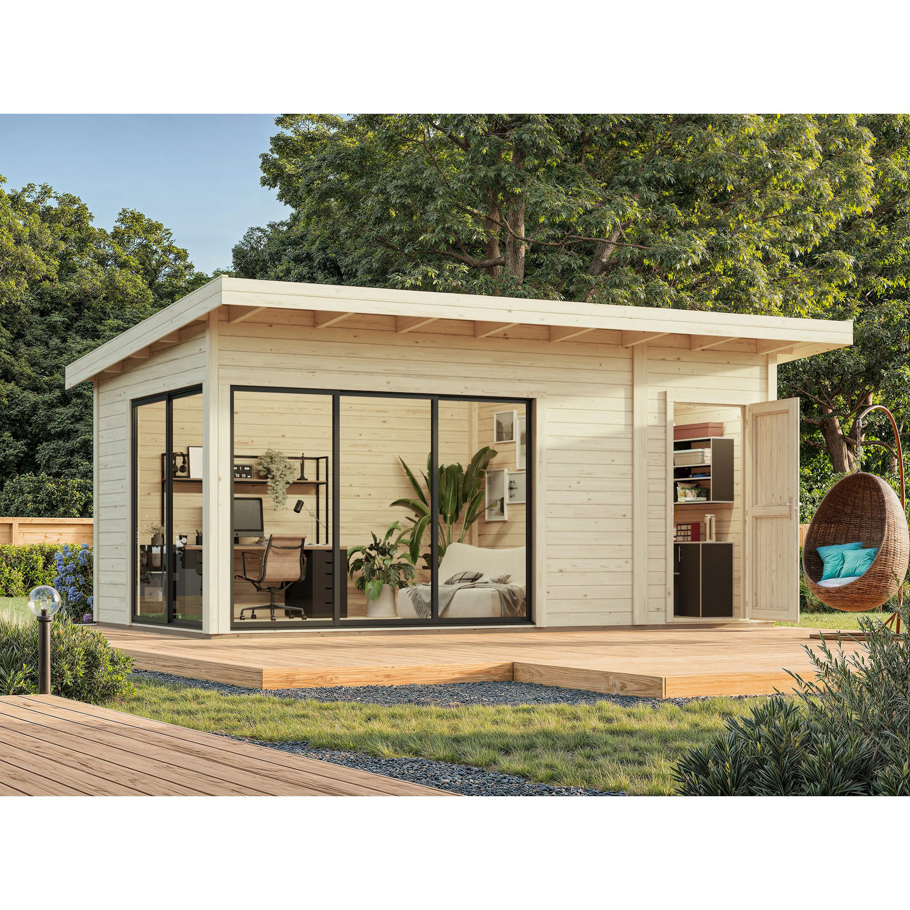 Stuga Palmako Andrea 15,9 m² Slide (inv. 15,2 m²)