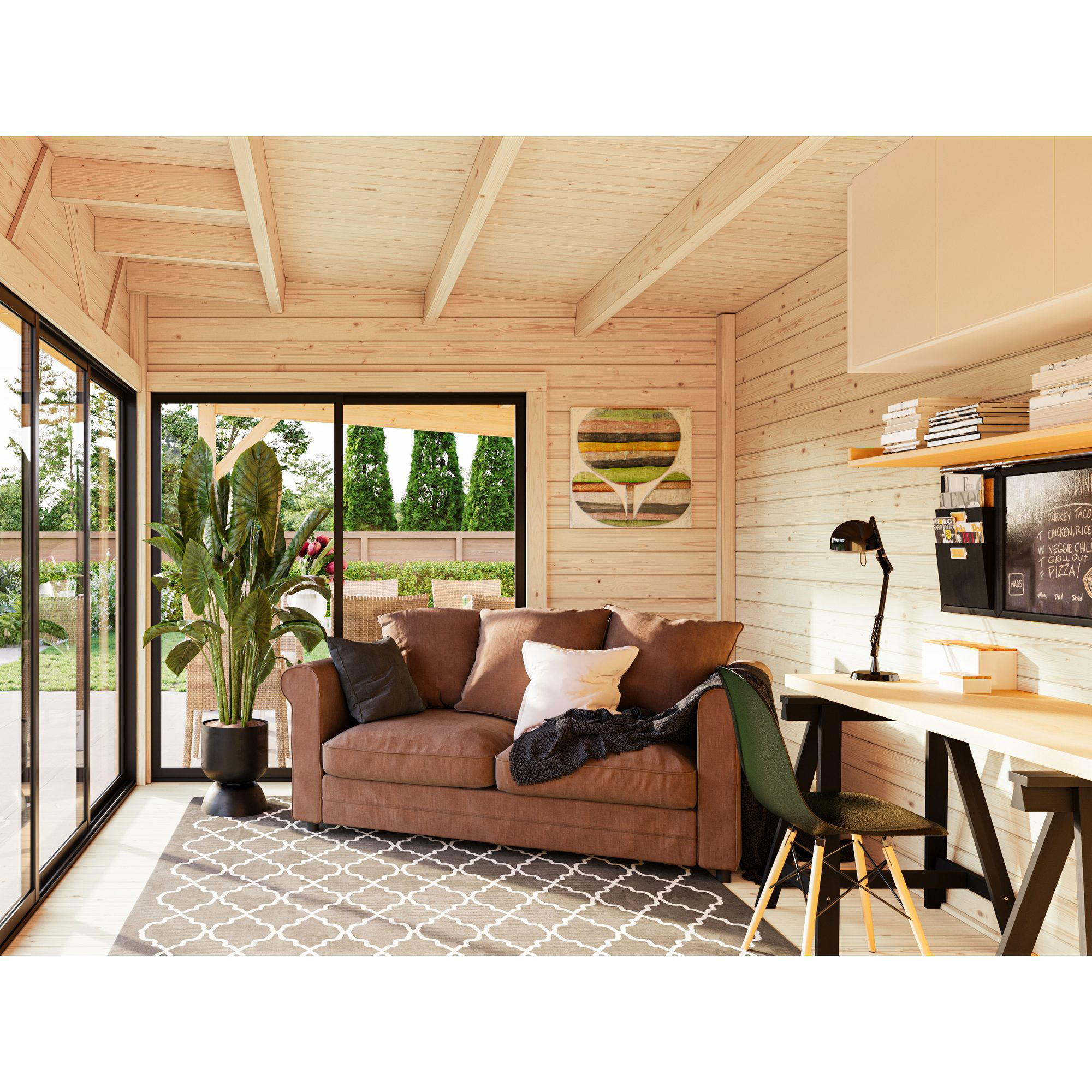 Stuga Palmako Andrea 24,2 m² Slide (inv. 15,2+7,9 m²)