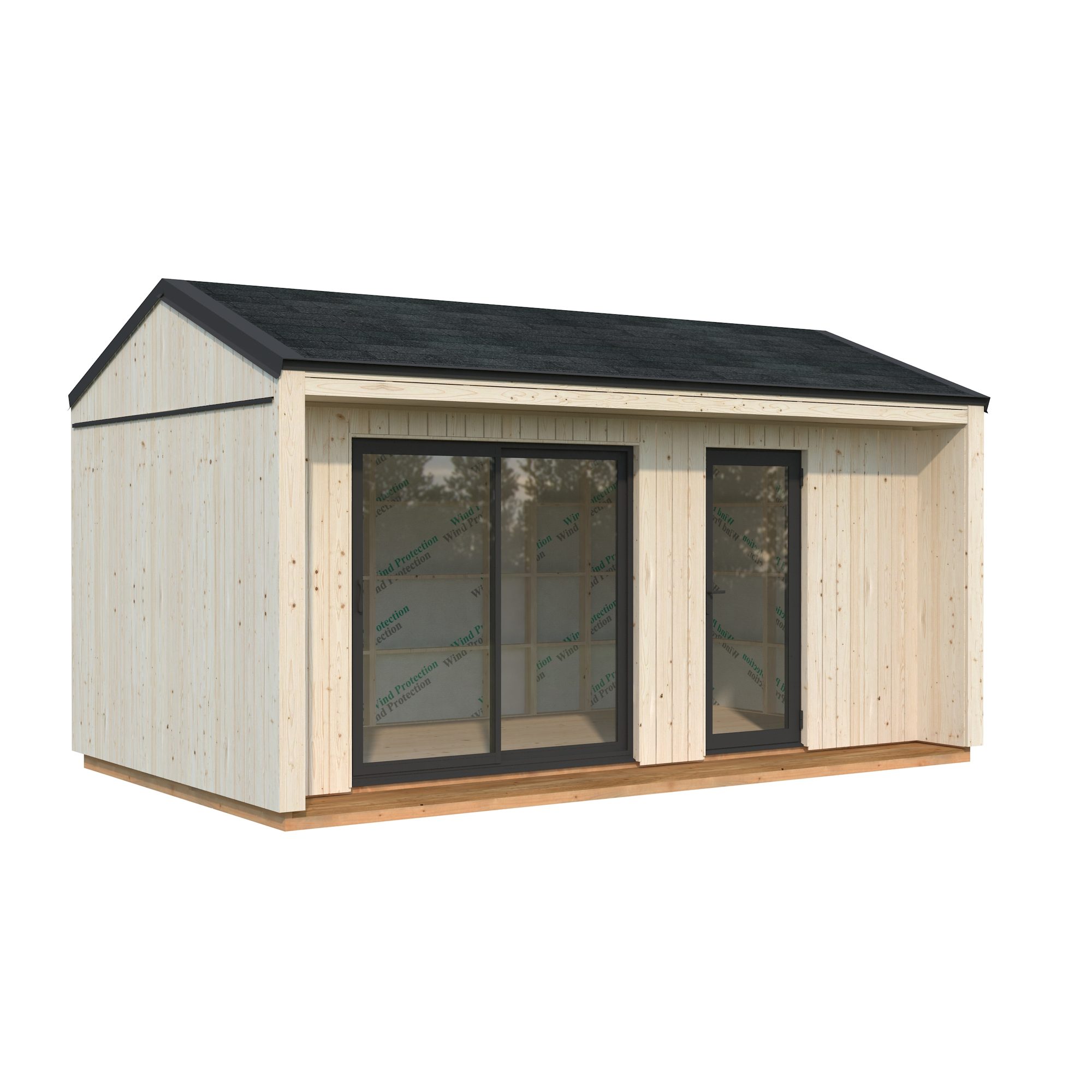 Trädgårdshus Palmako Rebekka 19 m² (inv. 13,6 m² )