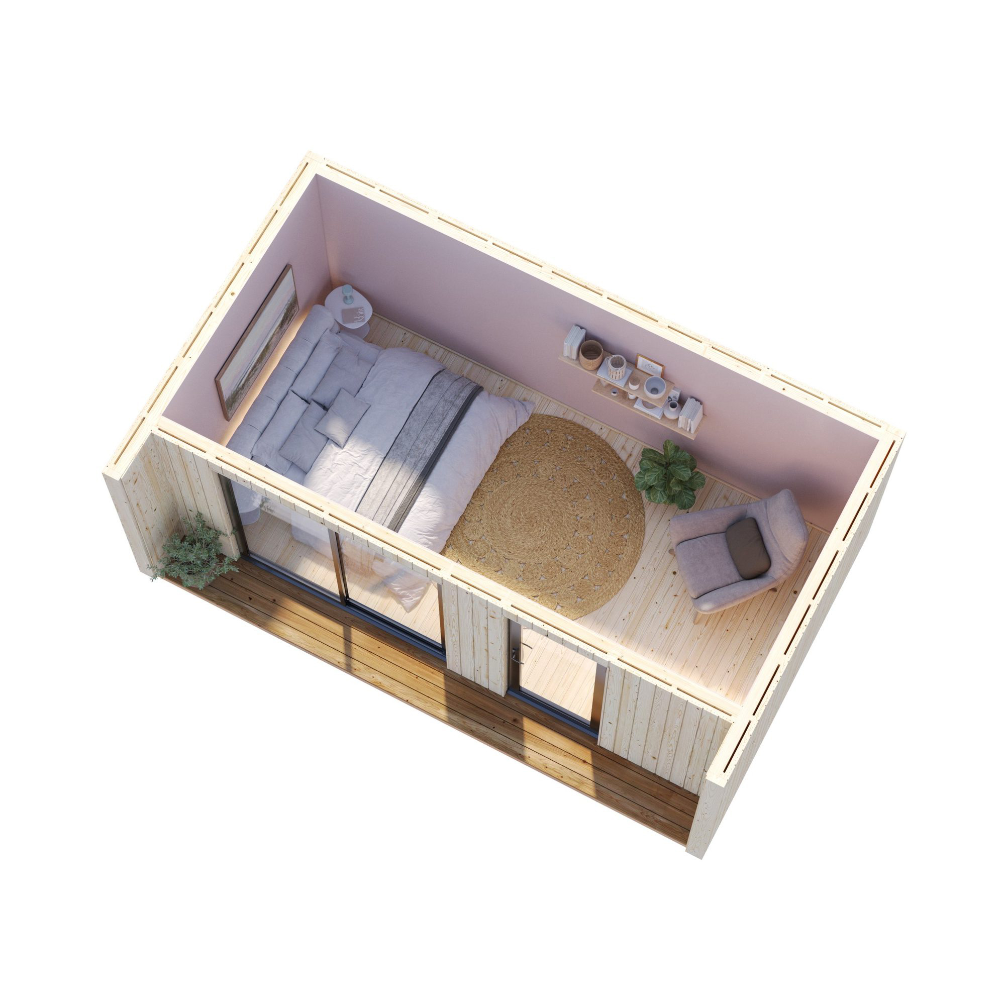 Trädgårdshus Palmako Johanna 19 m² (inv. 16,6 m² )