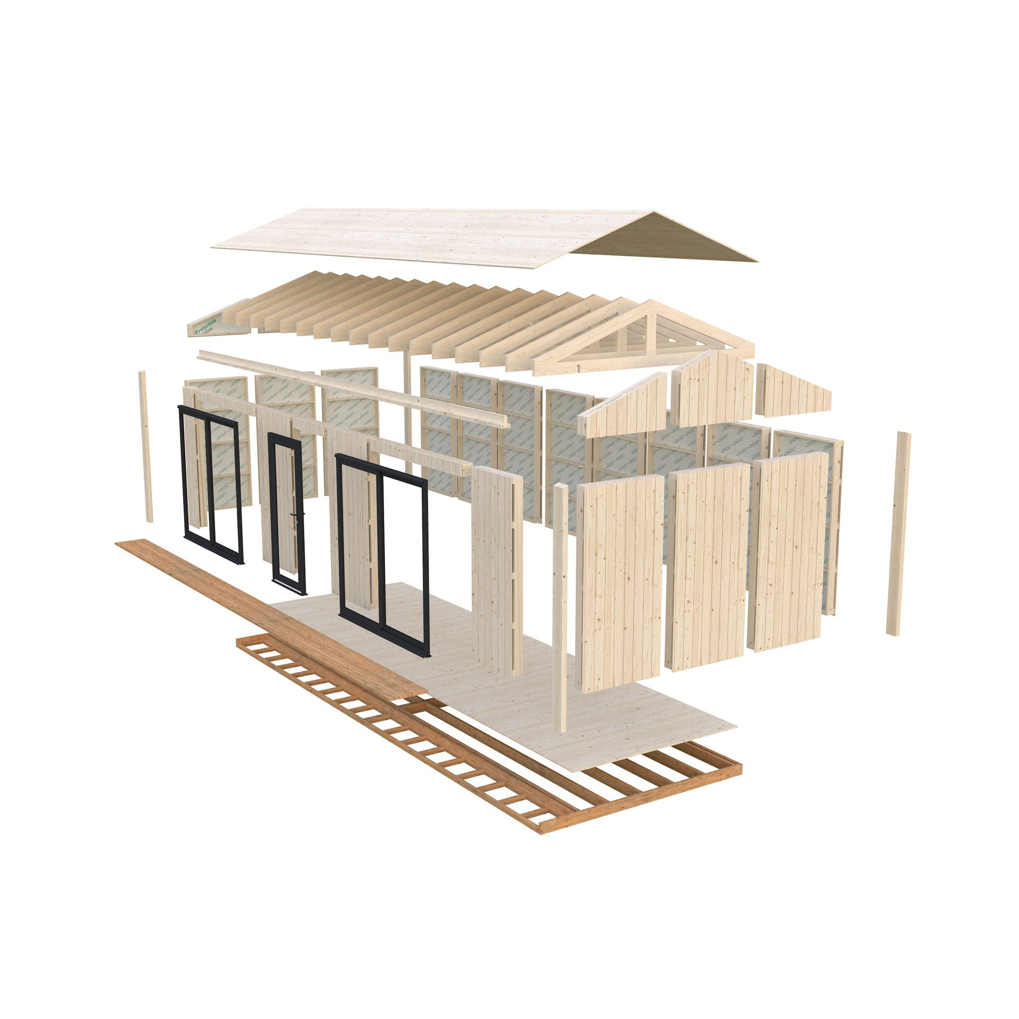 Trädgårdshus Palmako Johanna 25,2 m² (inv. 19,4 m² )