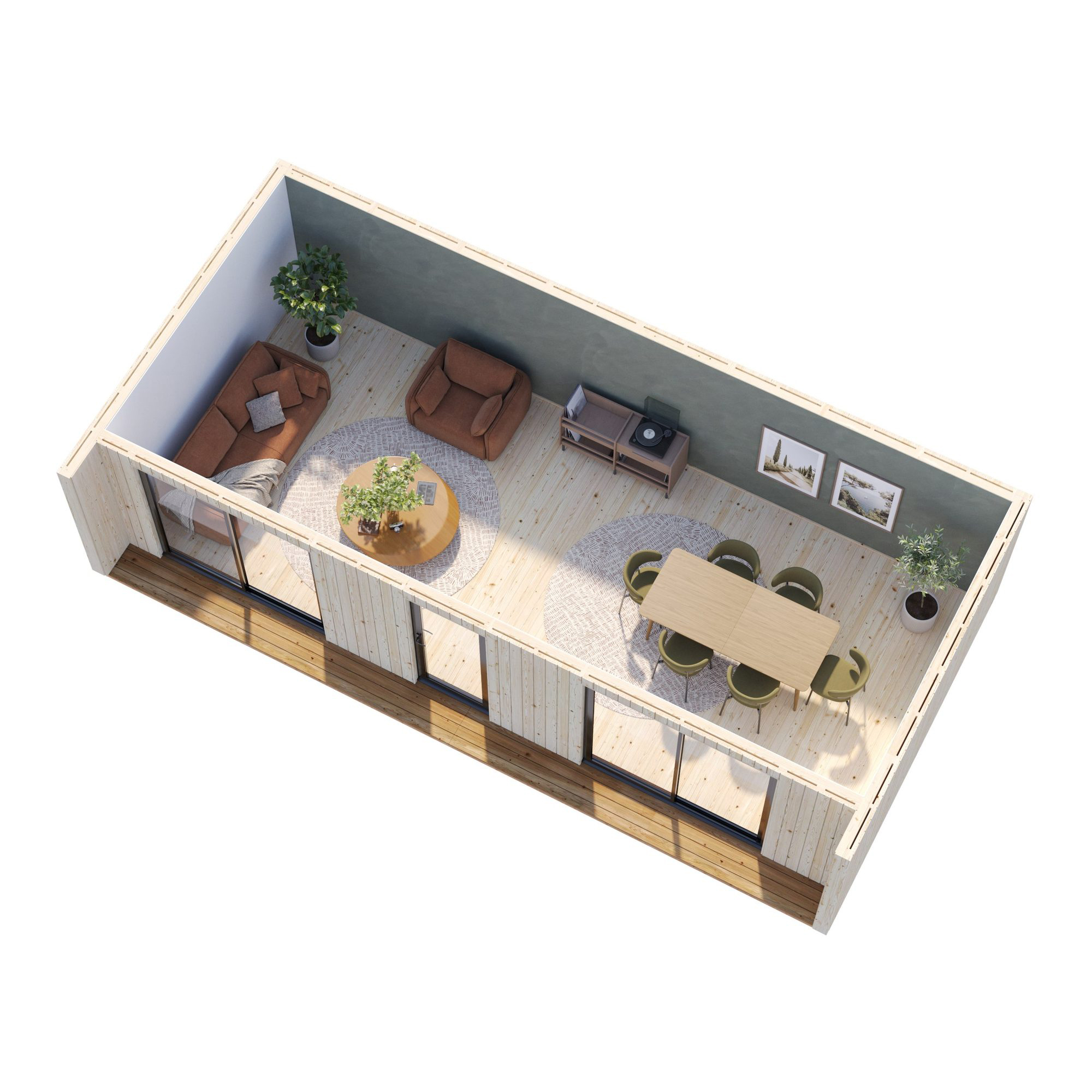 Trädgårdshus Palmako Johanna 41 m² (inv. 31,8 m² )