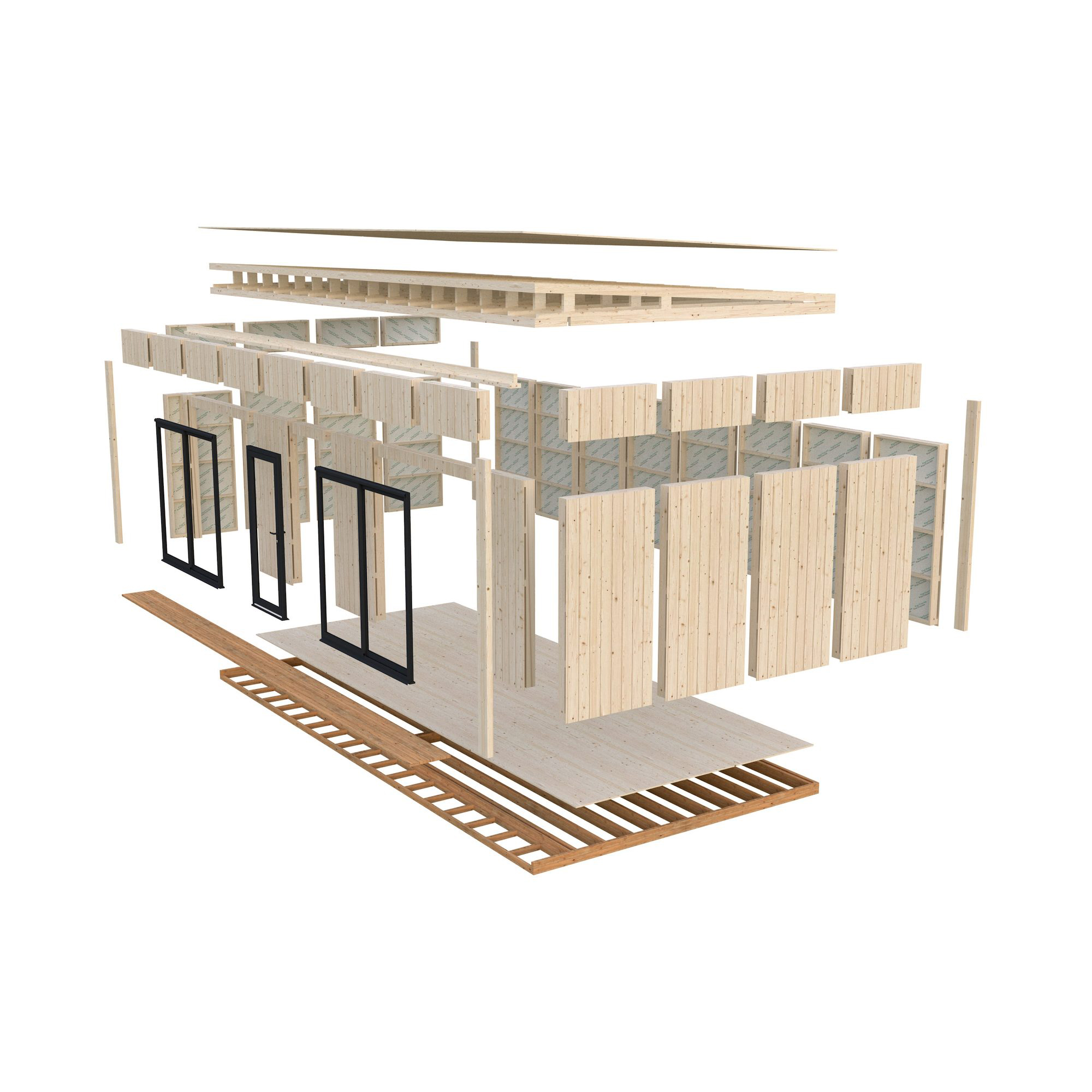 Trädgårdshus Palmako Johanna 41 m² (inv. 31,8 m² )