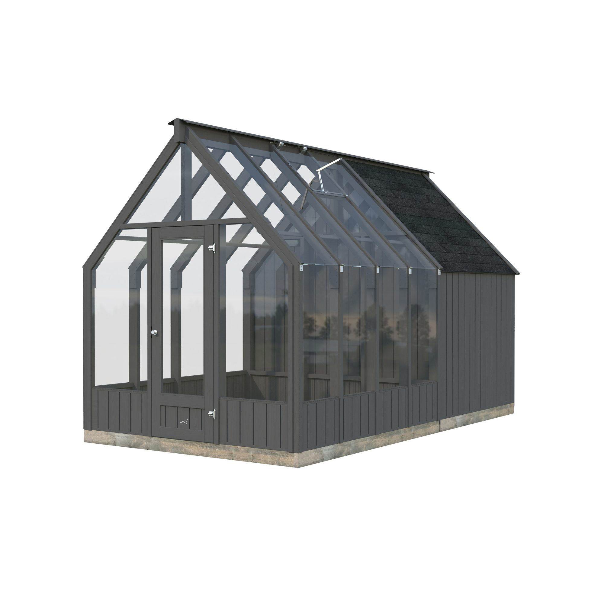 Växthus Palmako Emilia 10,2 m² (inv. 5,4+4,0 m²)