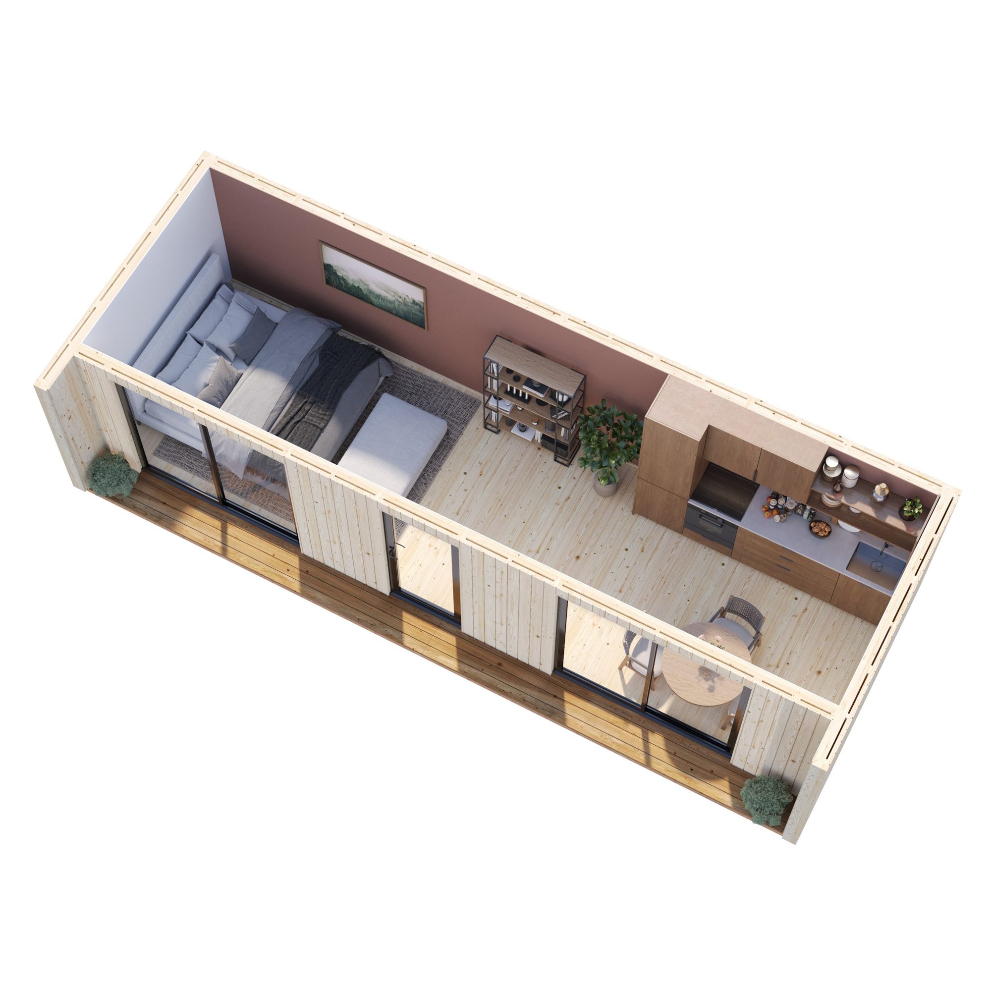 Trädgårdshus Palmako Johanna 30,6 m² (inv. 22,4 m² )