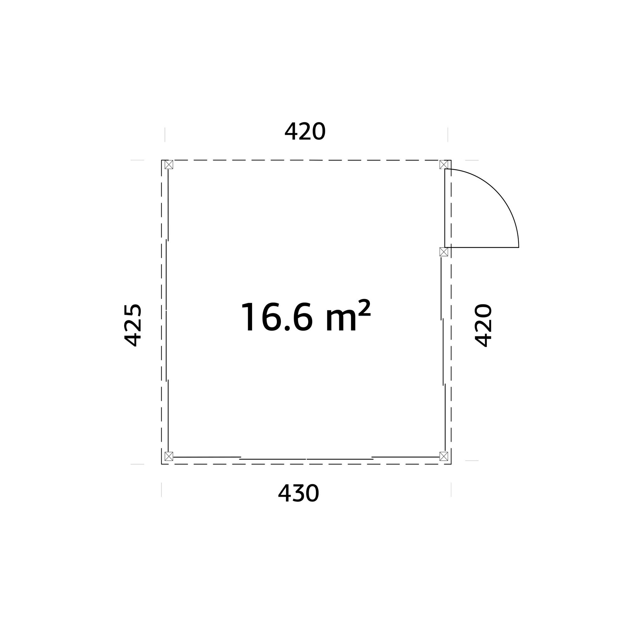 Uterum Palmako Lumi 17,6 m² (inv. 16,6 m²) Slide Plus