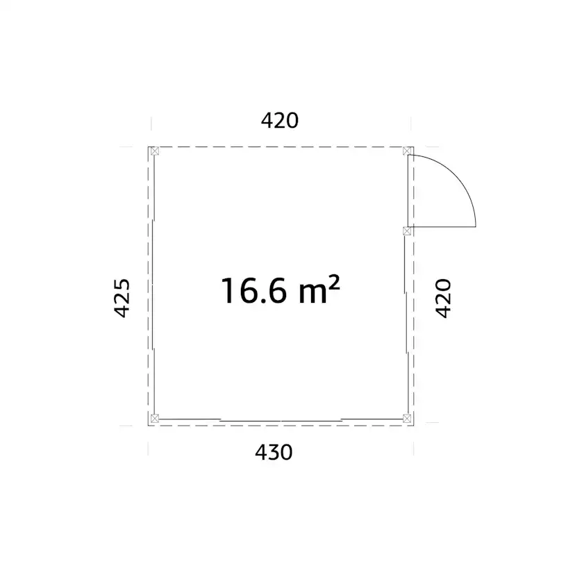 Uterum Palmako Lumi 17,6 m² (inv. 16,6 m²) Slide Plus