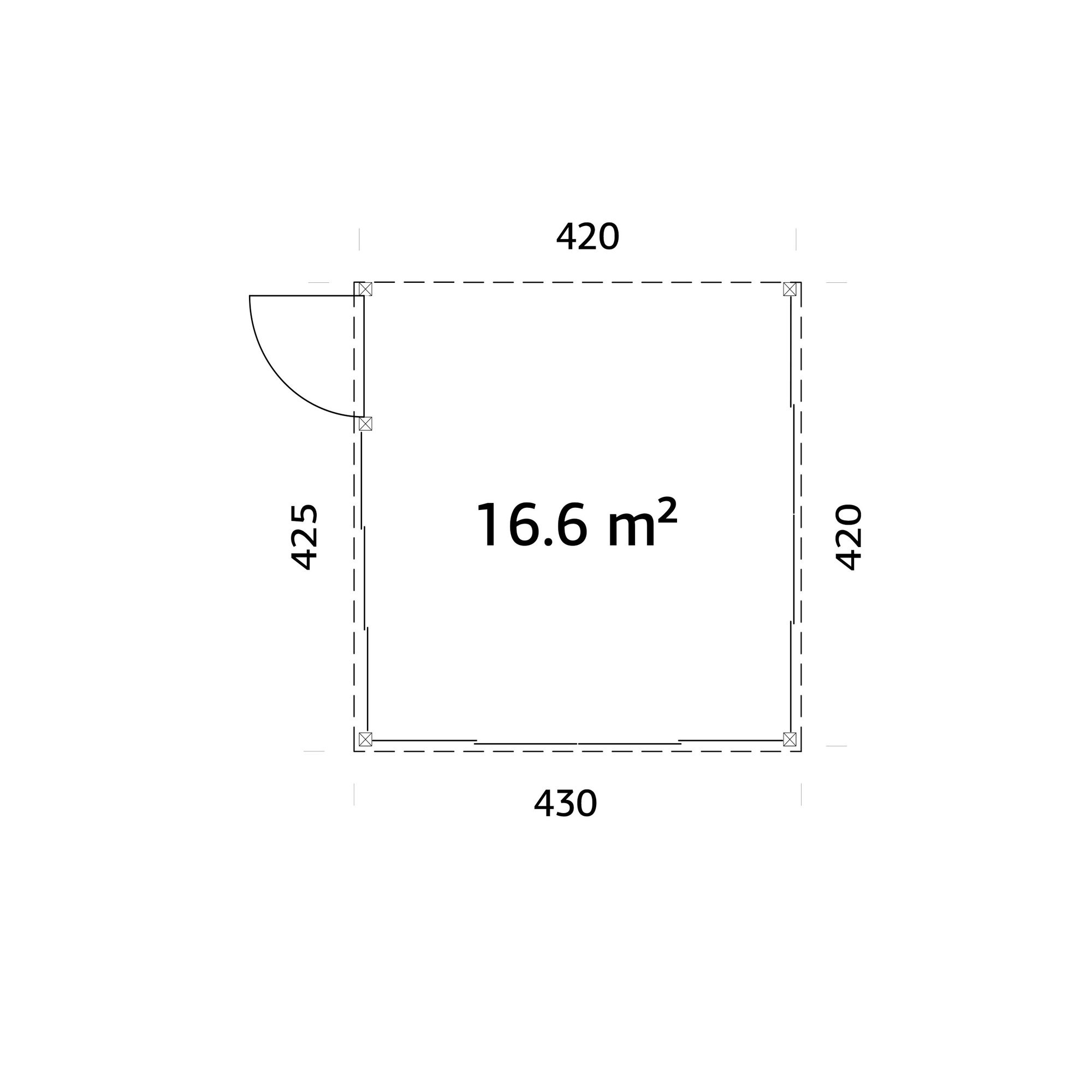 Uterum Palmako Lumi 17,6 m² (inv. 16,6 m²) Slide Plus