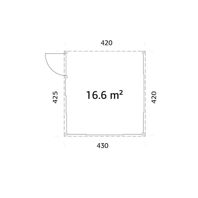 Uterum Palmako Lumi 17,6 m² (inv. 16,6 m²) Slide Plus