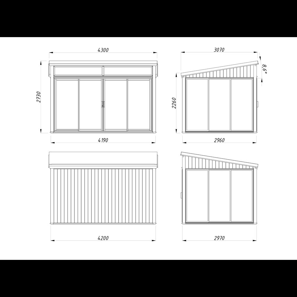 Uterum Palmako Saga 12,5 m² (inv. 11,6 m²) Slide Plus