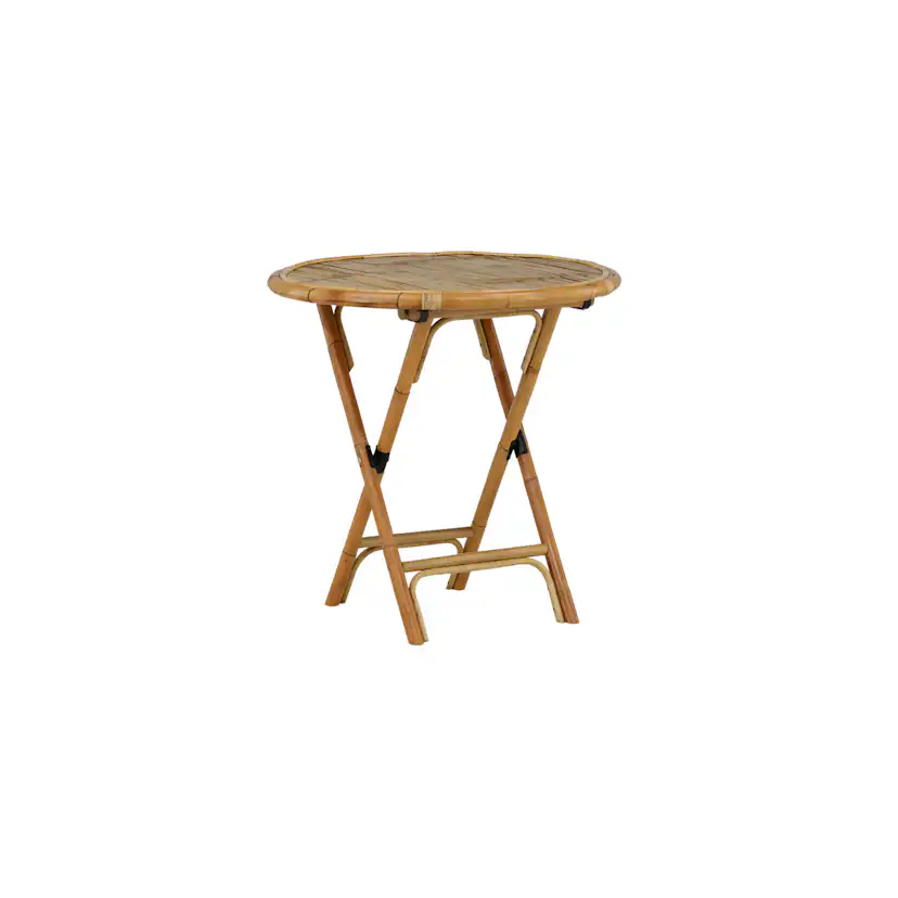 Trädgårdsbord Venture Home Cane, Cafébord Utomhus i Naturfärgad Rotting