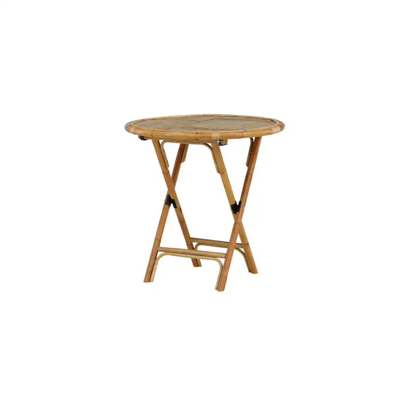 Trädgårdsbord Venture Home Cane, Cafébord Utomhus i Naturfärgad Rotting