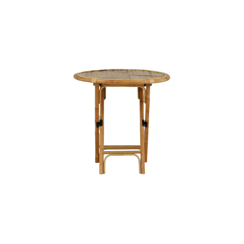 Trädgårdsbord Venture Home Cane, Cafébord Utomhus i Naturfärgad Rotting