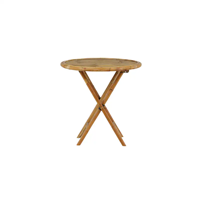 Trädgårdsbord Venture Home Cane, Cafébord Utomhus i Naturfärgad Rotting