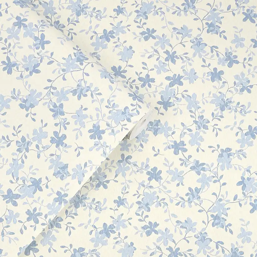 Tapet Laura Ashley Misterton Trail Pale Seaspray Blå 122744
